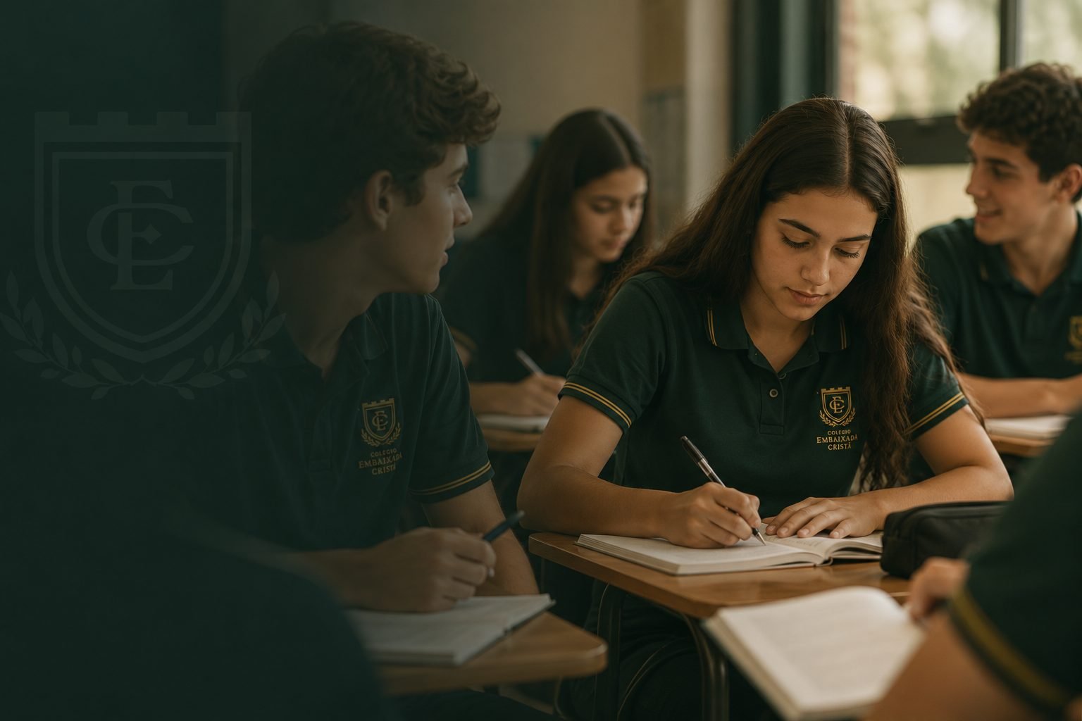 Alunos em sala do Ensino Médio